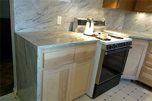 River White Granite Kitchen